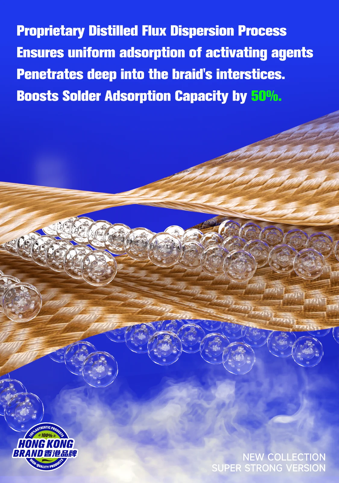 ميكانيكي Dr.X Pro لحام الفتيل 1.0-3.5 مللي متر ديسولديرينغ جديلة الفتيل لحام مزيل سلك سريع القصدير امتصاص لأداة لحام PCB بغا #4