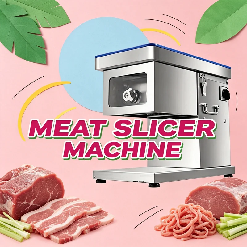 Meat Cutter Machine Commercial Electric Slicer Cutting Fish Fillets Shredded Meat Slicer