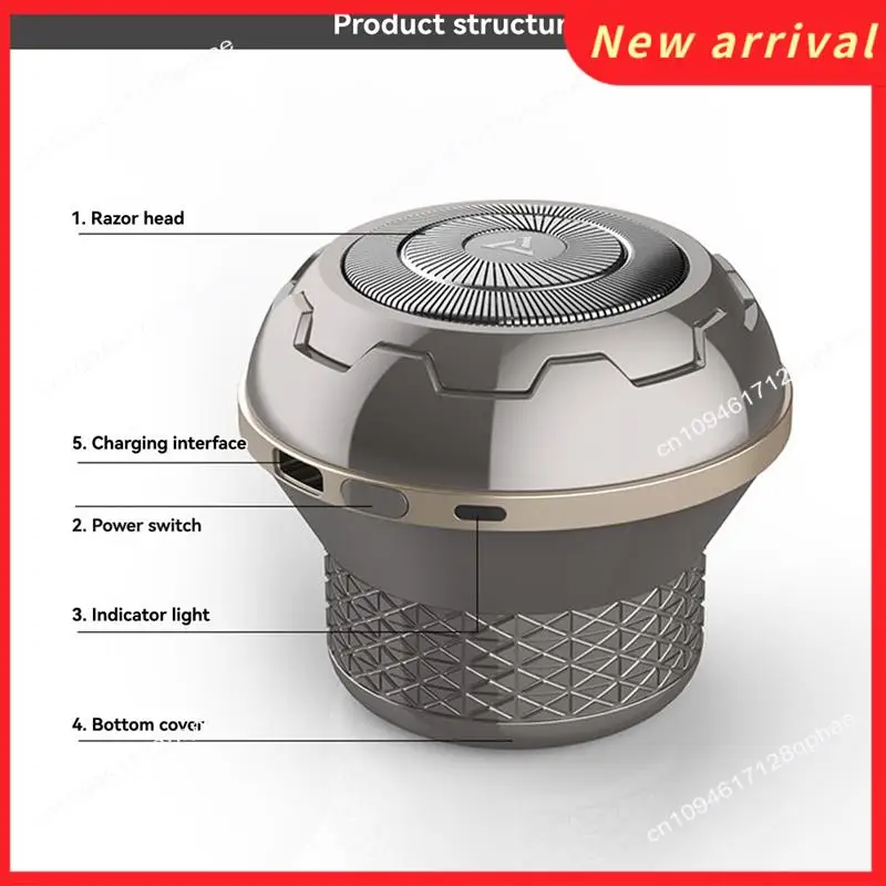 N89R Kit de aseo completo para hombres: Afeitadora eléctrica recargable por USB, recortadora de barba y cabeza calva resistente al agua