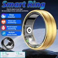 2024 New 5ATM Waterproof SmartRing Military Grade Titanium Steel Shell Health Monitoring Multi Sport Mode Smart Ring Men Women