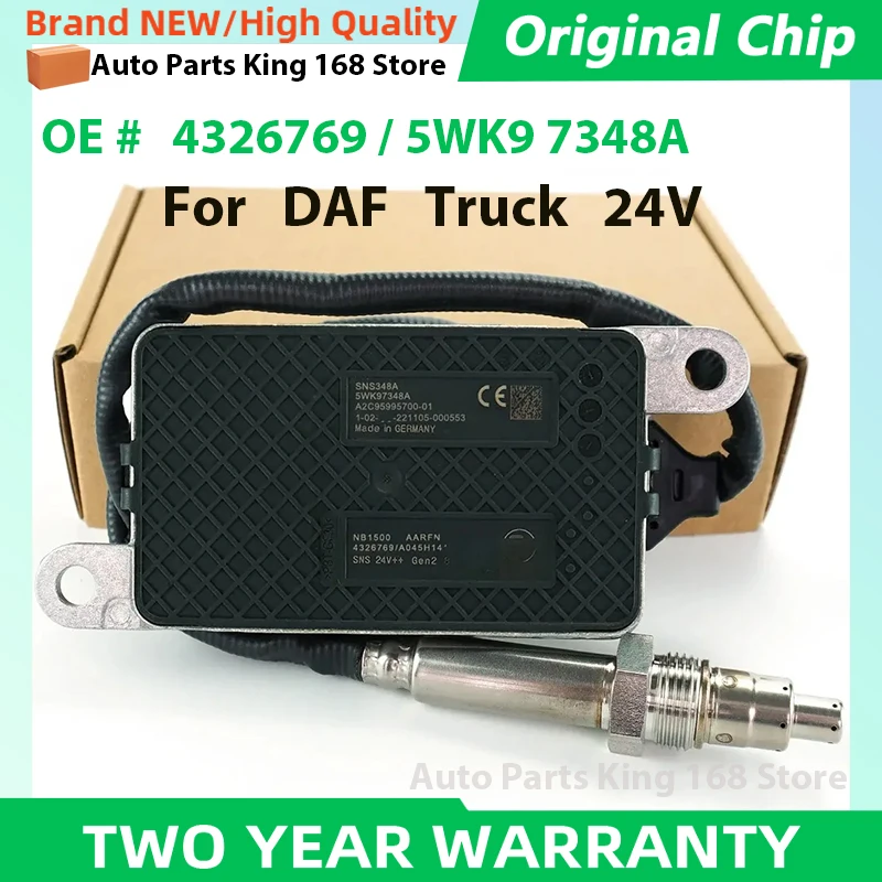 4326769 5WK97348A 5WK9 7348A Nitrogen Oxygen NOx Sensor 12V For DAF For Cummins CF XF F7 Truck 24V