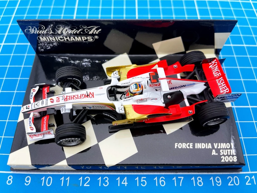 

Minichamps 1: 1 F1 VJM01 Sutil 2008 имитация ограниченного выпуска смоляная металлическая статическая модель автомобиля игрушка подарок