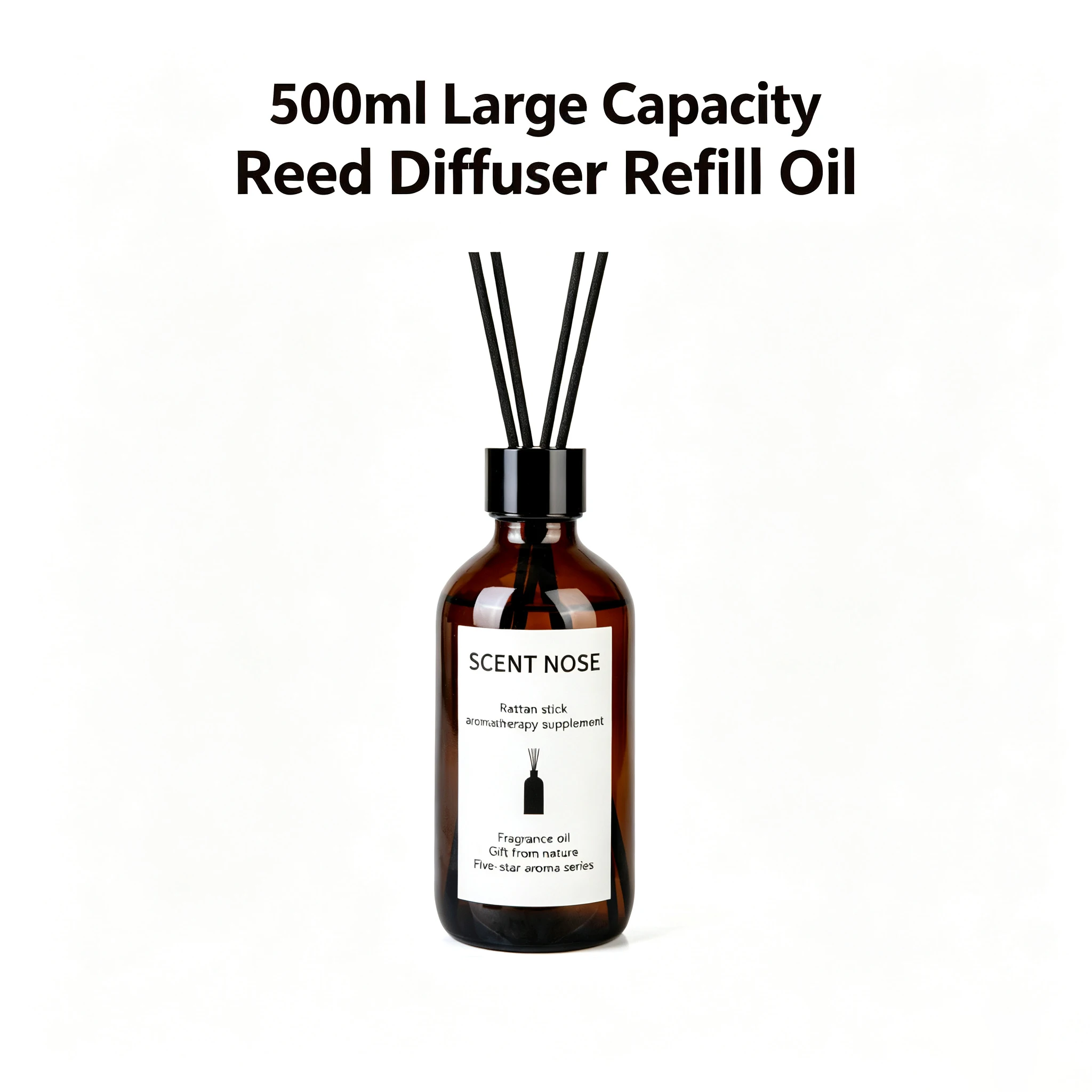 500ml Shangri-La White Tea Reed Diffuser Refill Oil Long Lasting Fragrance Supplement Liquid Home Bedroom Hotel Air Freshener