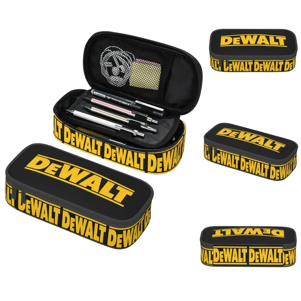 DEWALT Federmäppchen für Schüler, Stiftbox, Stifttasche, Schreibwaren, Stifthalter-Tasche