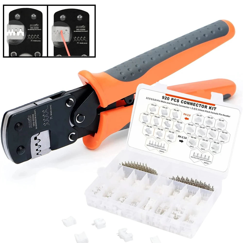 micro connector pin crimping tool mini hand crimper alicates terminais jst xh254 ph20 00305 mm 01