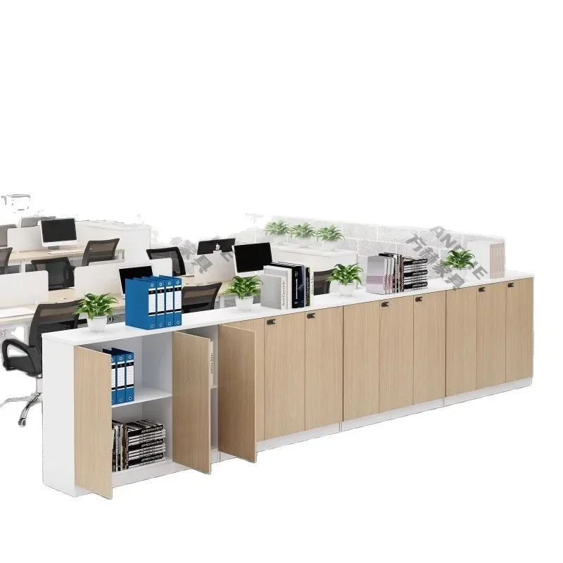 Office storage cabinet Solid wood edge cabinet E0 environmental protection board Data filing cabinet