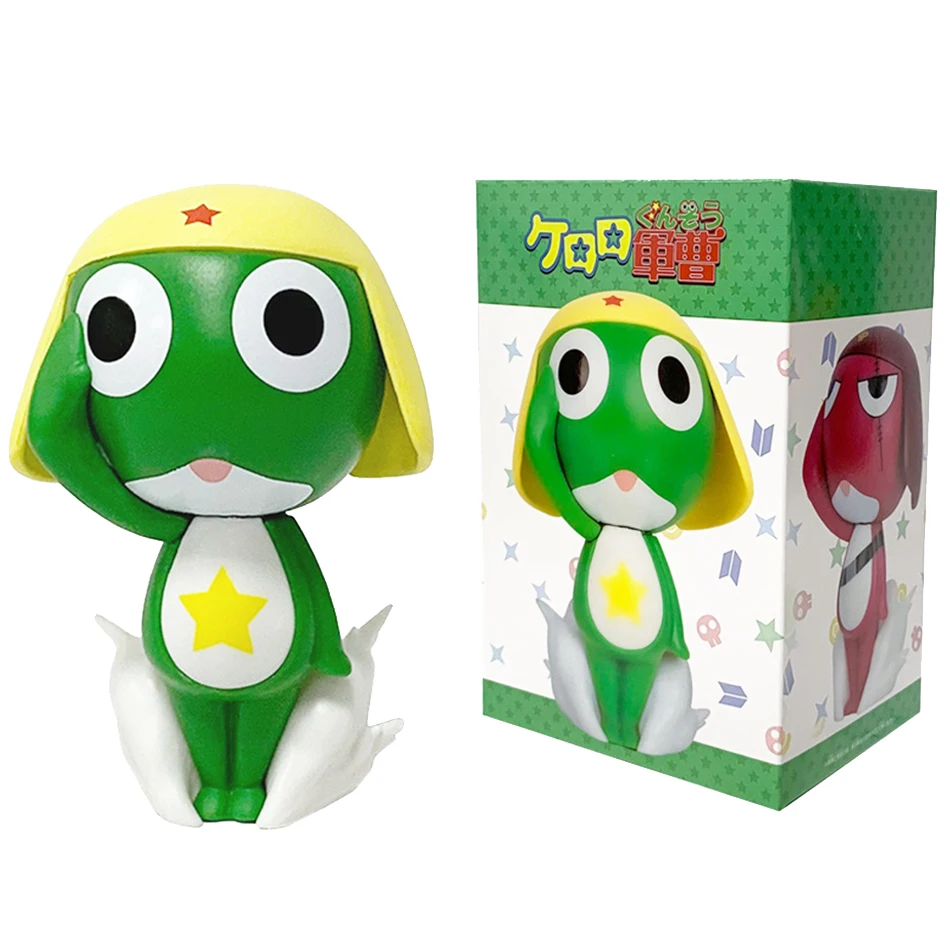 Keroro Gunso Anime Figuras Humanoides 11 cm - Sargento Privado Segunda Clase Corporal Lindo PVC Decoración de Escritorio Juguete Coleccionable