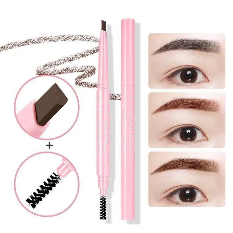 Non-fading Eyebrow Pencil Color Lock Natural Makeup Triangular Eyebrow Pencil Makeup Non-smudge Eyebrow Pencil Unibrow Lasting