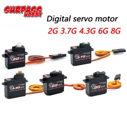 SURPASS HOBBY 2g 3.7g 4.3g 6g 8g Micro Digital Mini Servo Metal and Plastic Gear for Rc Drone Airplane Fixed-wing Car Robot