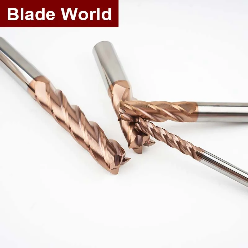 4 Flutes HRC55 Carbide End Mill CNC Cutting Tools Tungsten Steel Milling Cutter CNC Lathe End Mill
