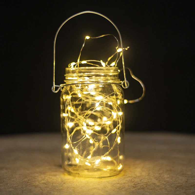 Multiuso LED Copper Wire Light String, Impermeável, Decorativo, Casa, Jardim, Pátio