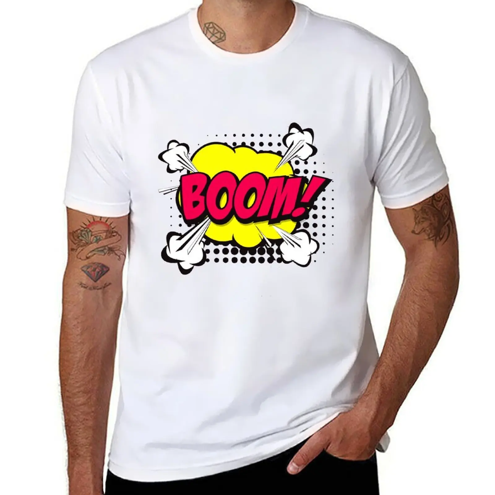 Boom comic T-Shirt cotton t shirts man 100% anime t shirts for man T-Shirt