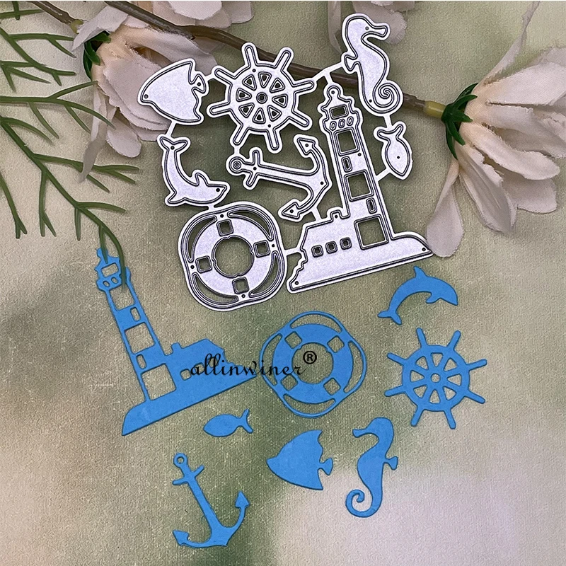 Nautical Set decoration Metal Cutting Dies Stencils For DIY Scrapbooking Decorative Embossing Handcraft Die Cutting Template