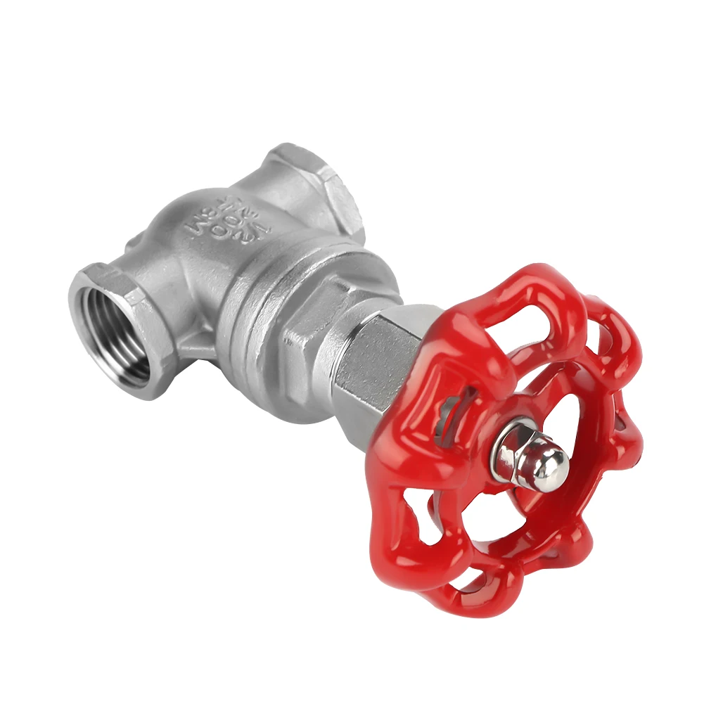 DN15 صمام بوابة المياه الفولاذ المقاوم للصدأ G1/2 صمام سلويس دوار ملحقات الأجهزة المعدات الصناعية الكيميائية الميكانيكية #5