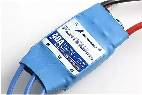 

Platinum 40A ESC 450 Вертолет ESC Литиевая батарея 2-6S Программируемая BEC