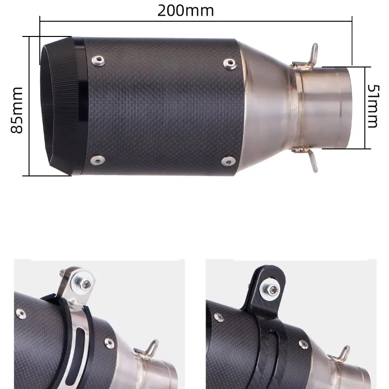 نظام العادم الانزلاق على مجموعة كاملة ربط الأنابيب دراجة نارية الأوسط الأنابيب للنينجا 400 Z400 CB650R Z900 R1 AR 2017 -2019 سنة #5