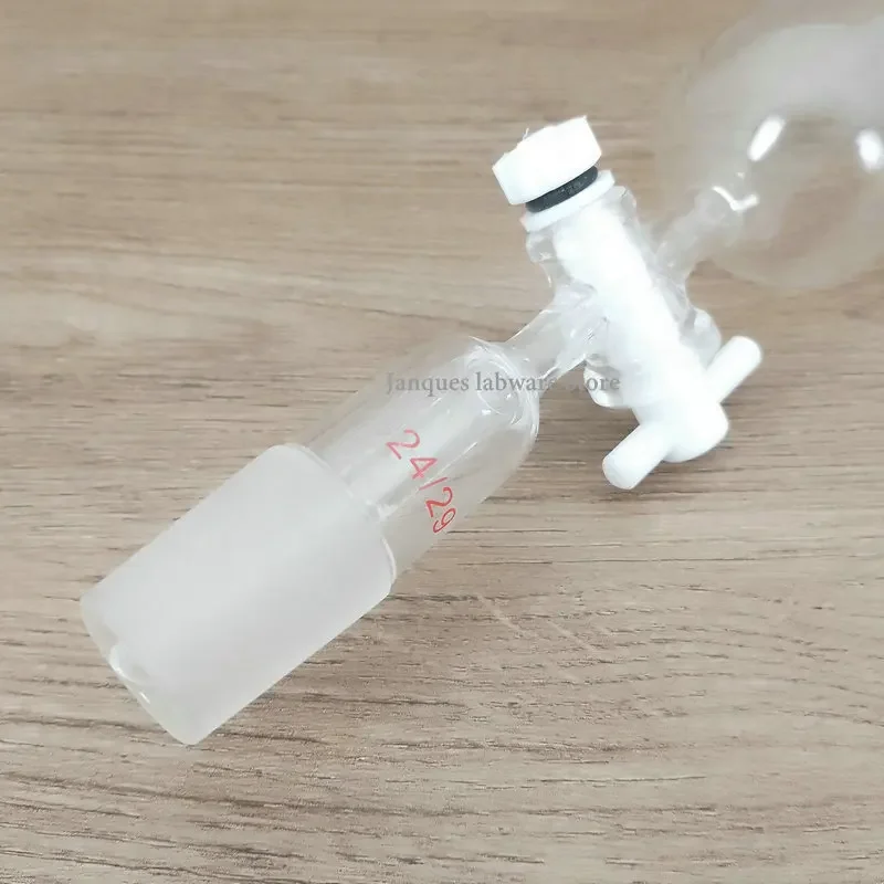 1pcs Laboratory 10/25/50/100/250/500/1000ml Borosilicate Glass Cylinder-shape Separatory Dropping Funnel with PTFE piston