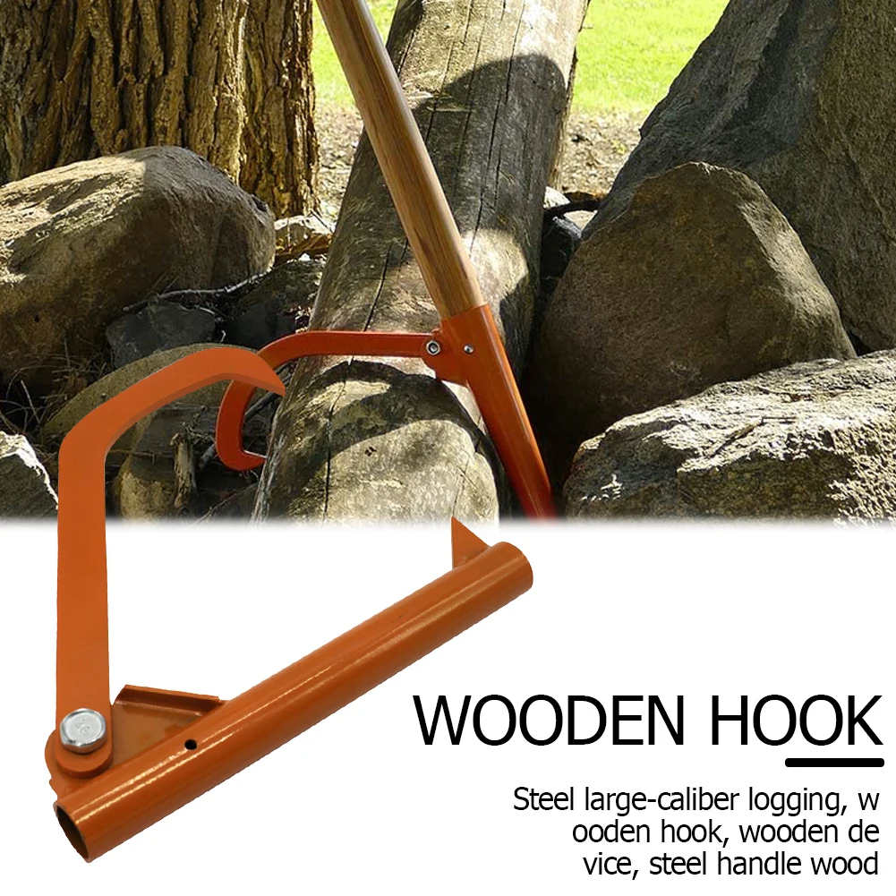 Steel Roller Felling Lever Lifter Log Peavy Home Transport Cant Hook Practical Rustproof Felling Lever Patio Backyard for Wood