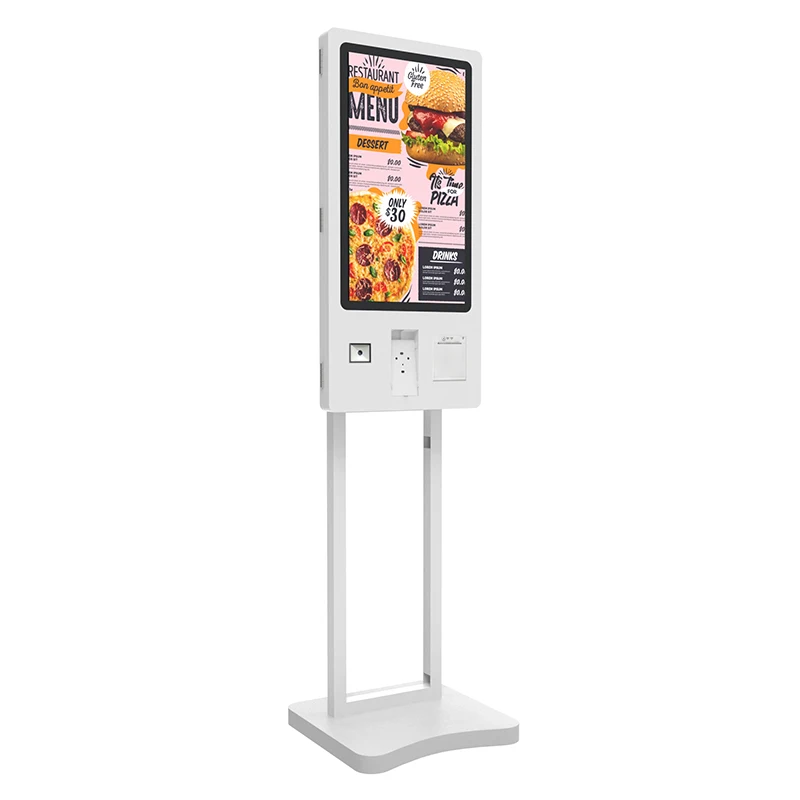 Fast Food Takeaway 27 32 Inch Touch Screen Restaurant Ordering Machine Printer Checkout Self Ordering Payment Kiosk