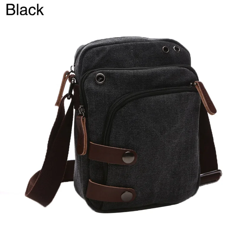 Casual Men's Canvas Shoulder Bag Vintage Sling Bag Travel Crossbody Bags Messenger Bag