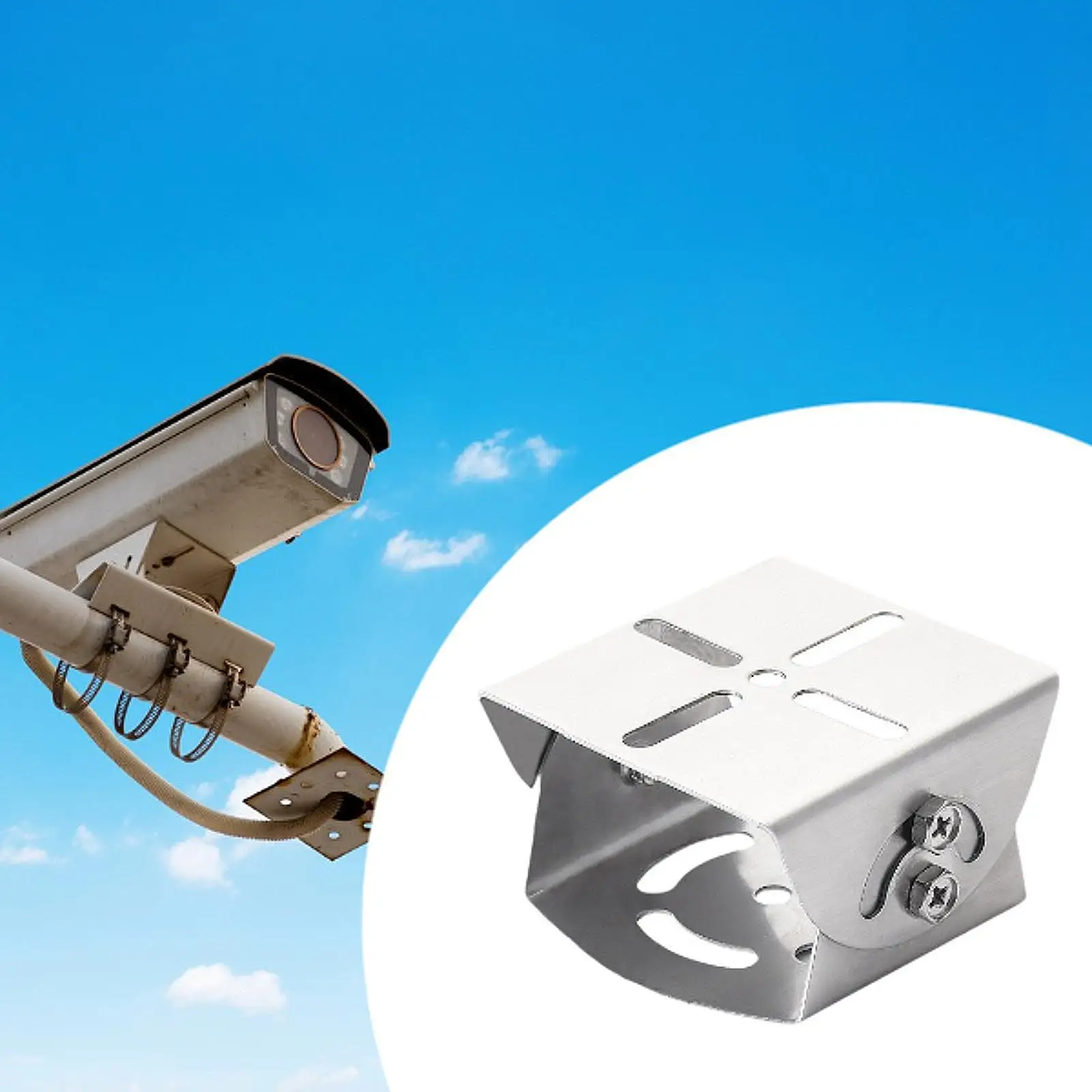 Security Camera Mounting Bracket Adapter Monitored Camera Mounts Support Stable Sturdy Duckbill Head for Home Office Hotel