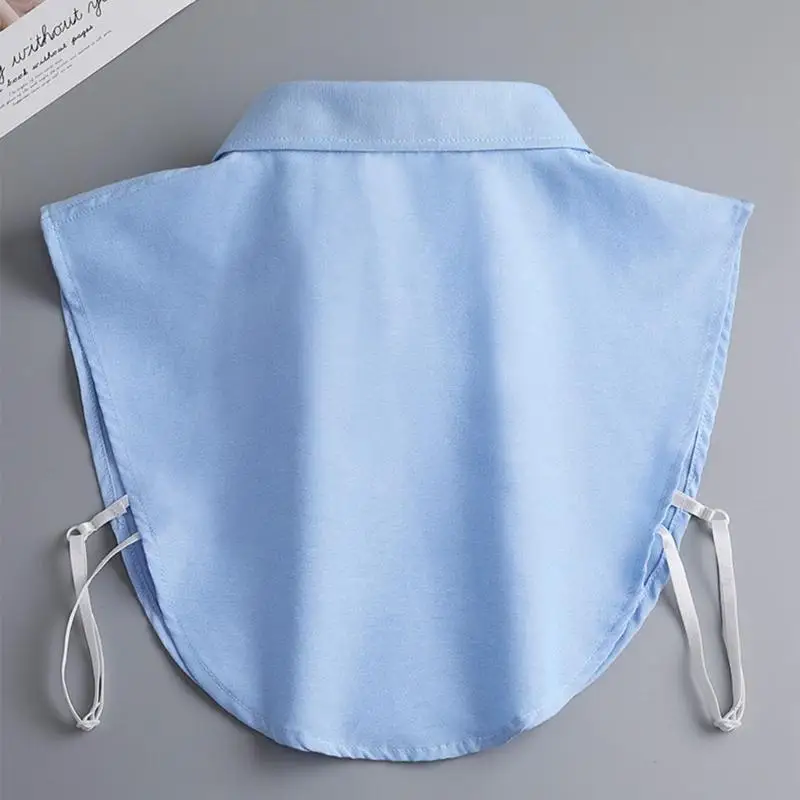 

39BD Triangle Lapel Collar Woman Blouses Decorative Collar Easy Removable