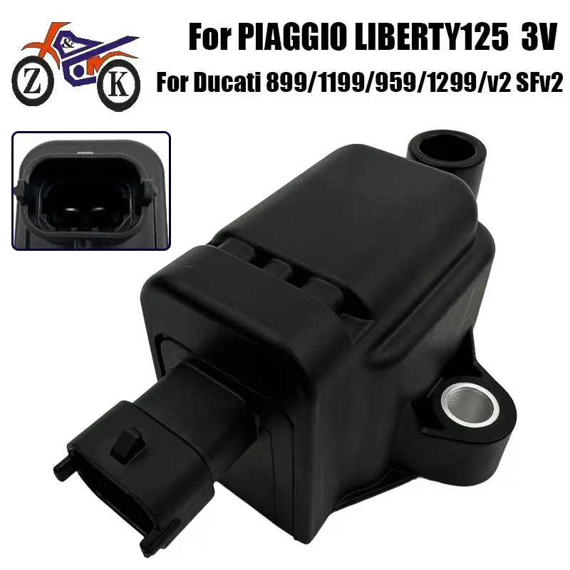 

1PCS Motorcycle Ignition Coil For PIAGGIO LIBERTY125 3V 2PINS Ignition System Replace For Ducati 899/1199/959/1299/v2 SFv2