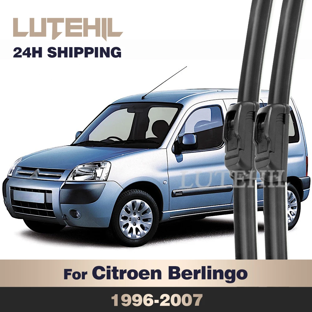 

Стеклоочиститель LUTEHIL для Citroen Berlingo MK1 1996-2007, передние щетки стеклоочистителя, щетка для лобового стекла, 22 "+ 21"