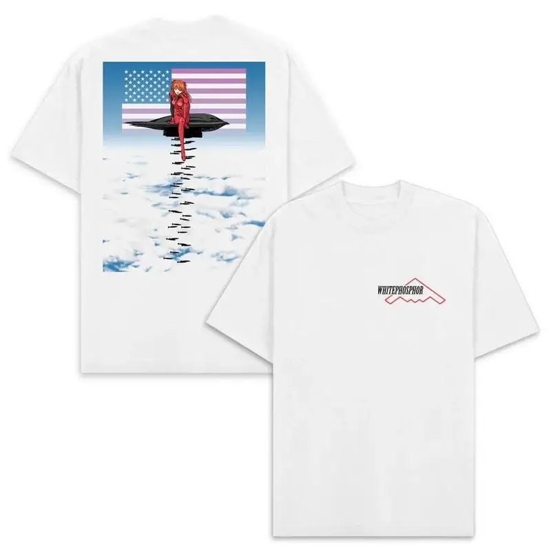 WHITEPHOSPHOR B2 ASUKA LANGLEY SHIRT LARGE WHITE NOT FORWARD OBSERVATIONS GROUP