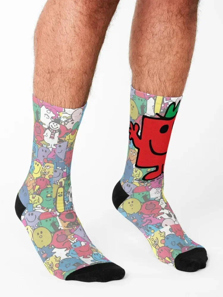 Mr Strong Socks marca de grife meias femininas fofas masculinas