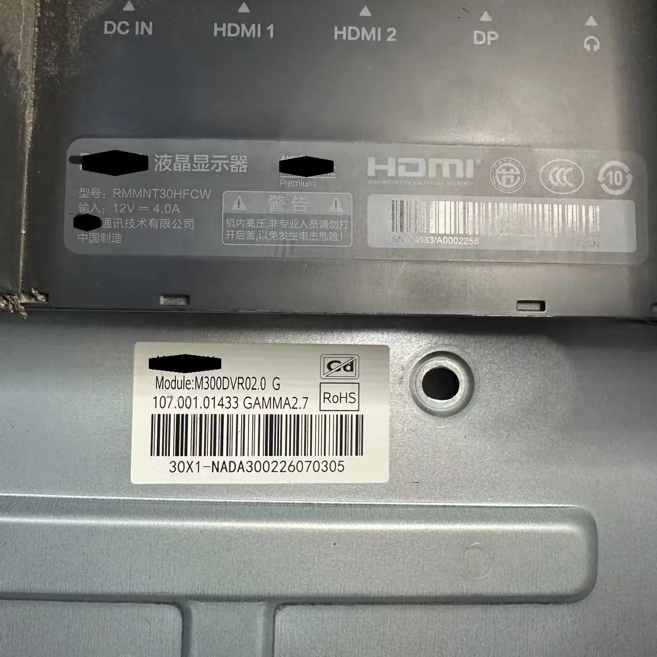 MI RMMNT30HFCW Tablero Principal JRY-W9UHD-JC2 Placa de T-CON PANTALLA TIRA LED TECLADO LVDS