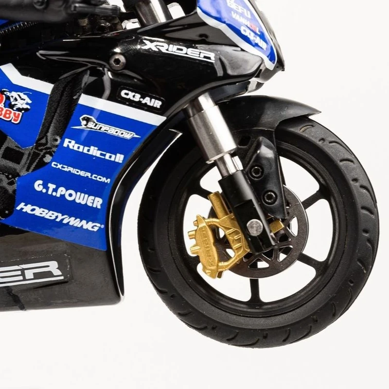 X-Rider 1/10 Bilancia di Controllo Remoto GP Moto CX3-EVO Brushless Giroscopio Ad Alta Velocità Violento Modello Giocattolo RC Moto