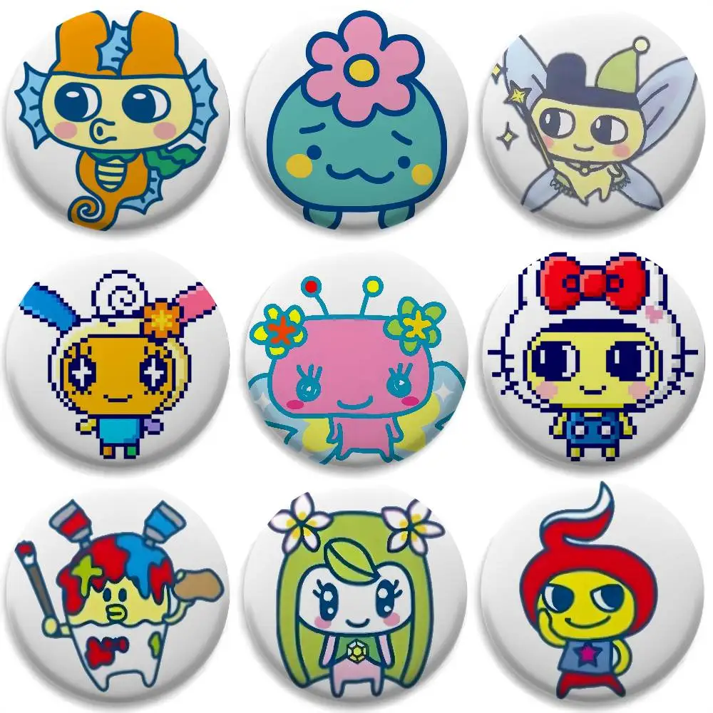 

So Cute Tamagotchi Badges Round Exquisite Badge Brooches Creative Pins For Clothes Hat Backpack Gift Accessories