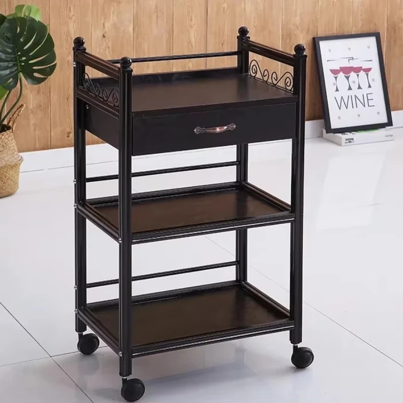 

Beauty Salon Cart Food Serving Auxiliary Spa Equipment Makeup Trolley Furniture Trolly Manicure Support Wheels Muebles Removable