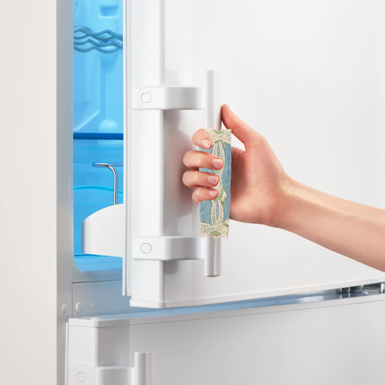 

4Pcs Thickened Handle Protector Covers Refrigerator Fridge Appliance Wrap Cloth Water Fingerprint Resistant Door Handle Gloves