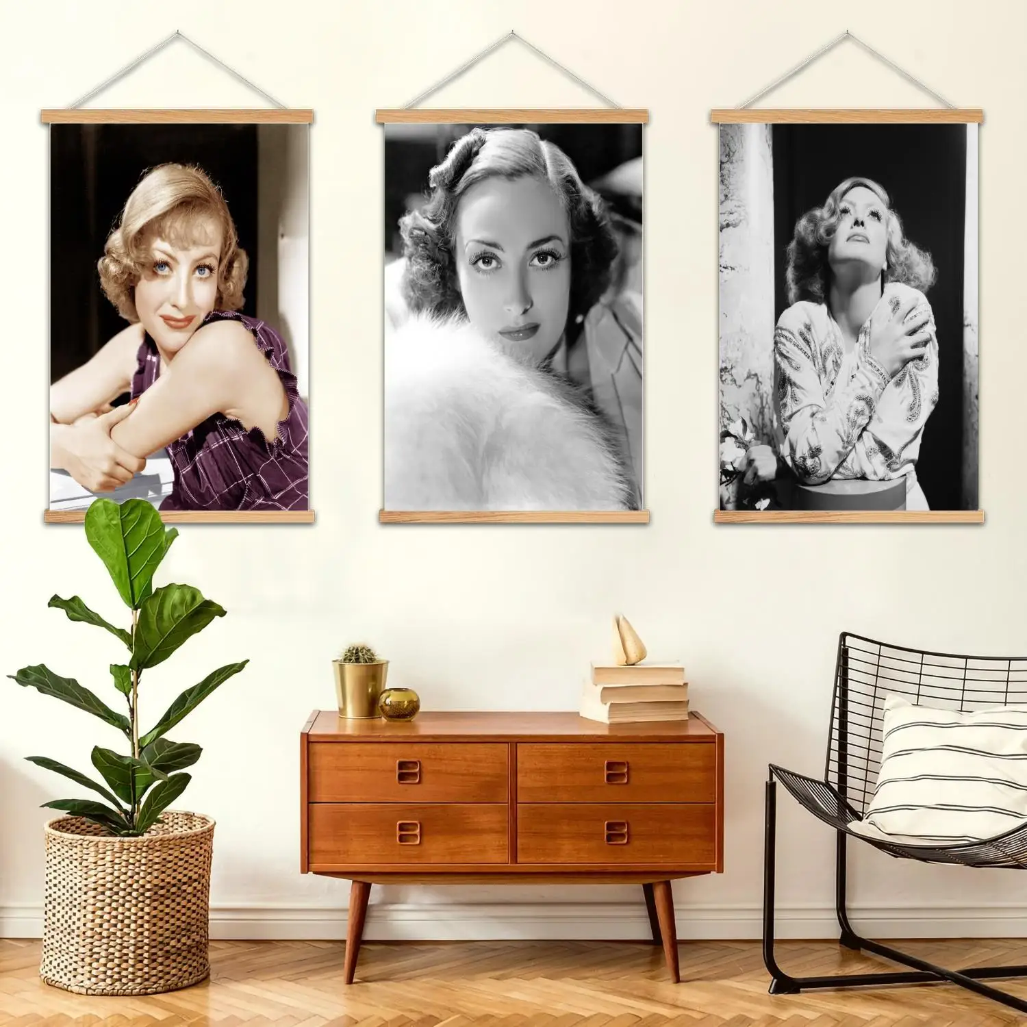 جون كروفورد لوحة جدارية مؤطرة قماش ملصق فني وفن جدران، عائلة حديثة، ديكور غرفة النوم، ملصقات، لوحة زخرفية