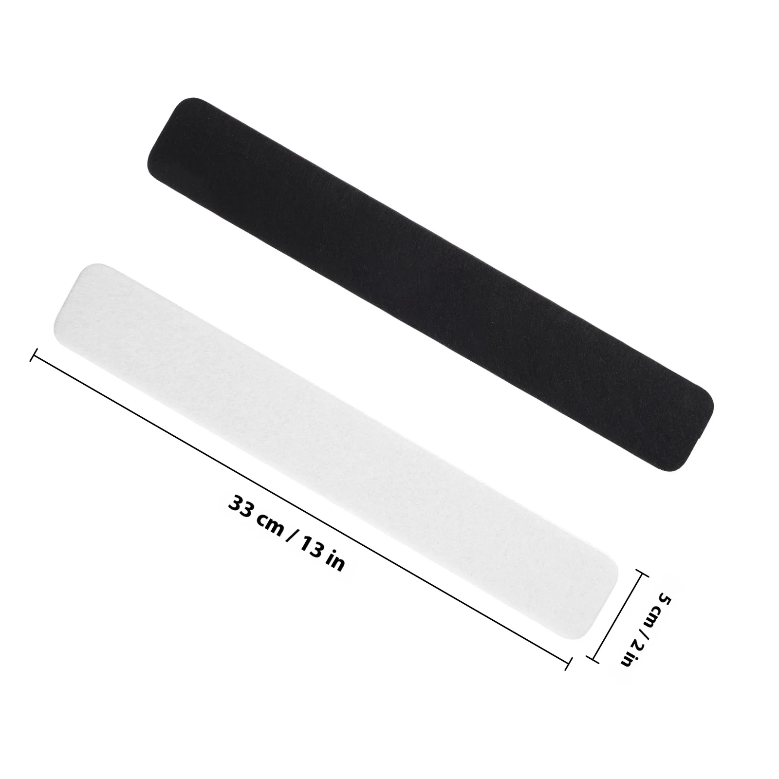 8Pcs Felt Pin Board Strips Bulletin Board for Office Classroom Use Felt Material with Push Pins and Note Paper Wall