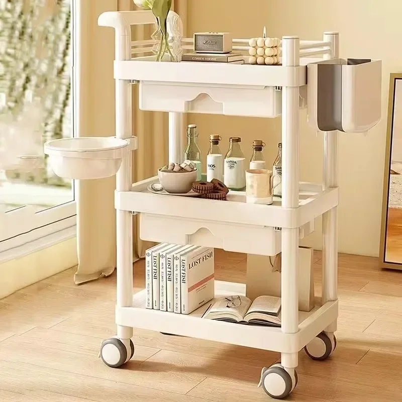 Hairdressing Suitcase With Wheels Trolley Makeup Mini Spa Auxiliary Cart Elegant Hairdresser Aesthetic Roulette Storage Bar