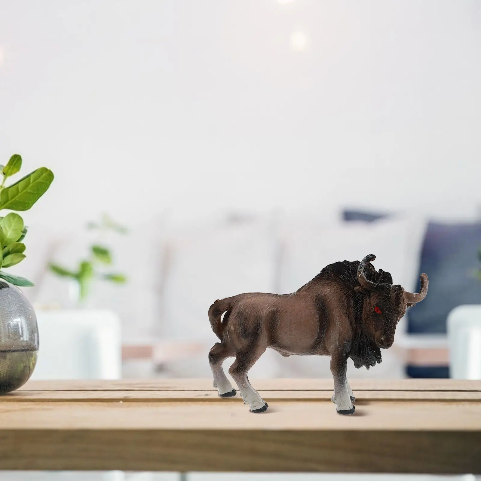 

4 Pcs Mini Cow Adornment Simulation Model Toys Creative Plastic Decorative Filling Animals for Home Desktop