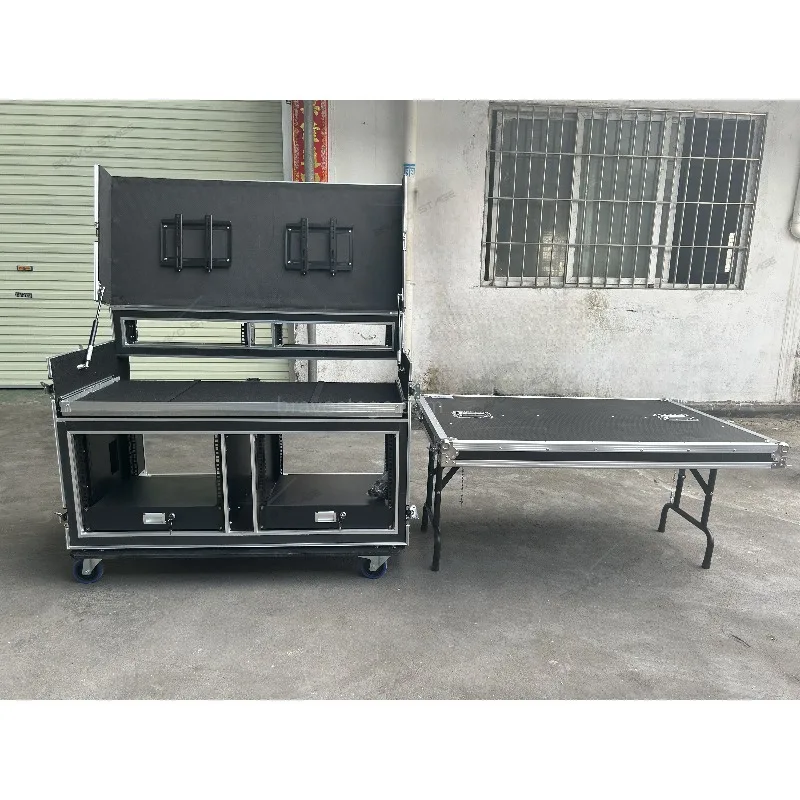 Custom Mobile Video Streaming Workstation Broadcasting Cases with Drawer