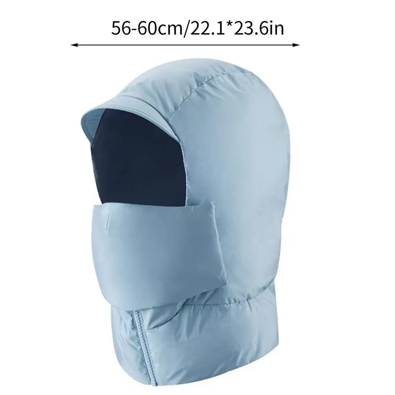 Cold-proof Ear 3 In 1 Winter Hat With Full Face Ear Flap Hat Scarf Cover All InCold-proof Ear Men Trapper