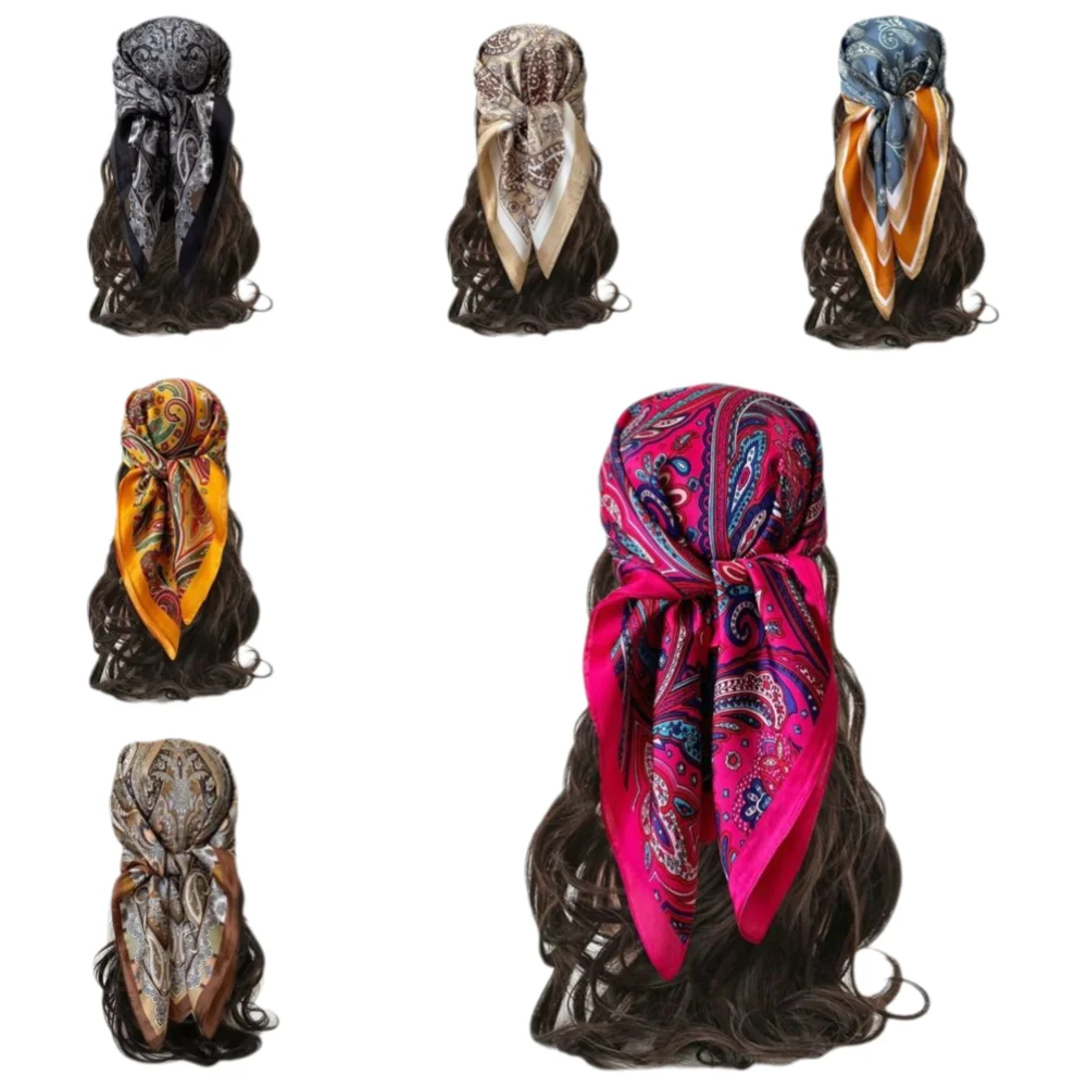 Vintage Fashion Hijab - Hoge kwaliteit luxe print imitatie zijden