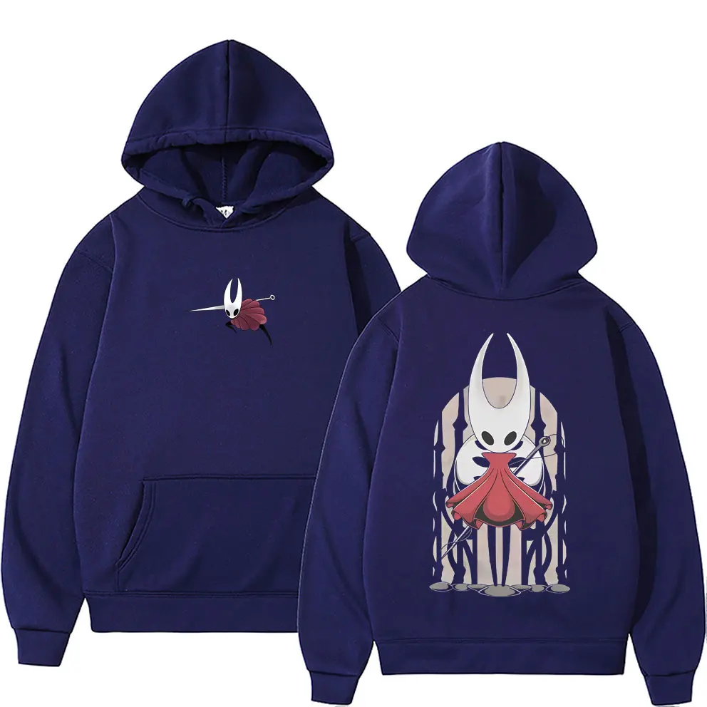 Hot Game Hollow Knight Graphic Hoodie Men Women Casual Oversized Pullover Hoodies Male Fashion Vintage Fleece Cotton Sweatshirt