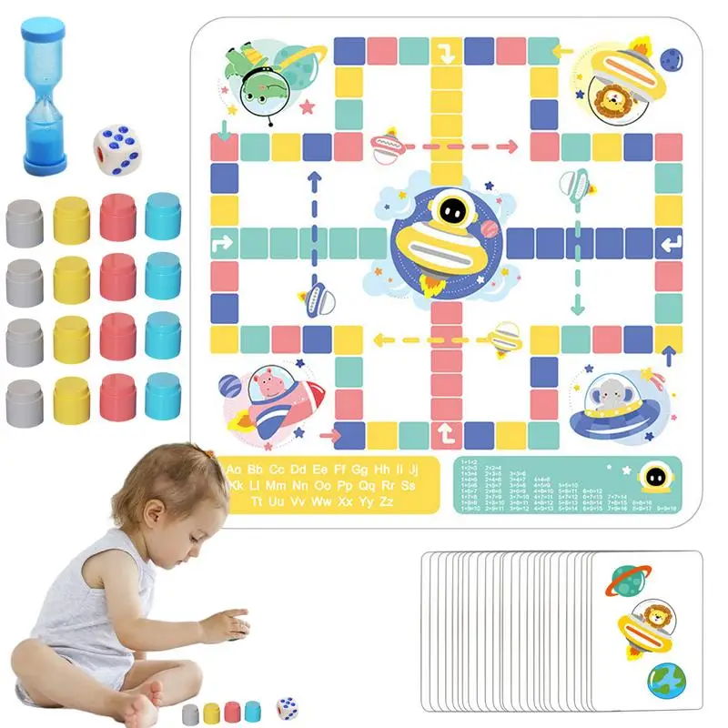 Kids Flying Chess Educational Interactive Memory Game Set Fun Board Game Learning Toys Aeroplane Chess For Enhance Fine Motor