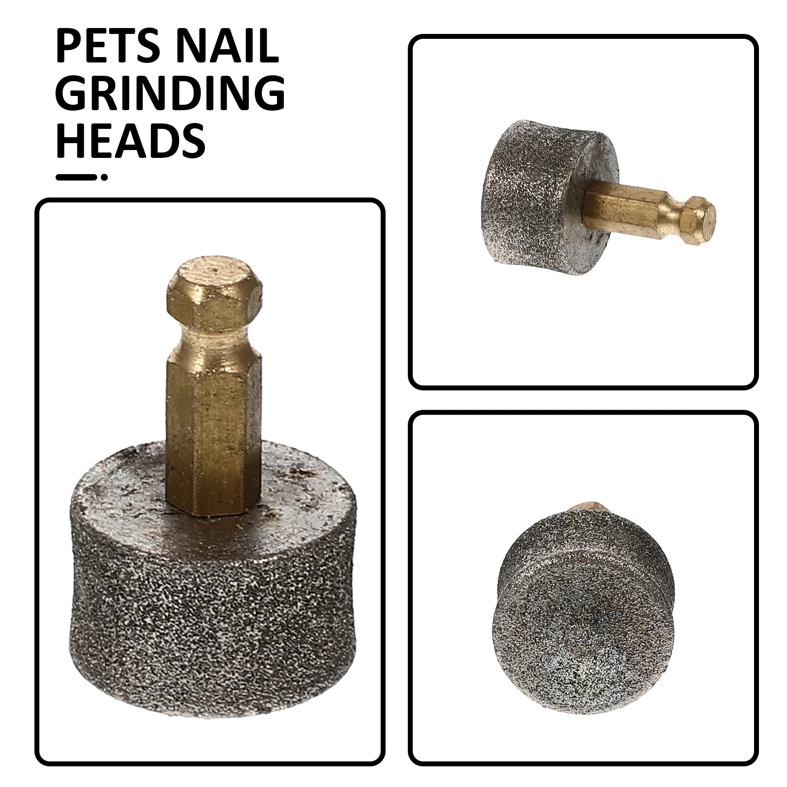 

Pet Nail Grinder Replacement Heads Electric Polisher S Wheel for Dog Cat Grooming Tools Nail Trimmer Pet Supplies Durable