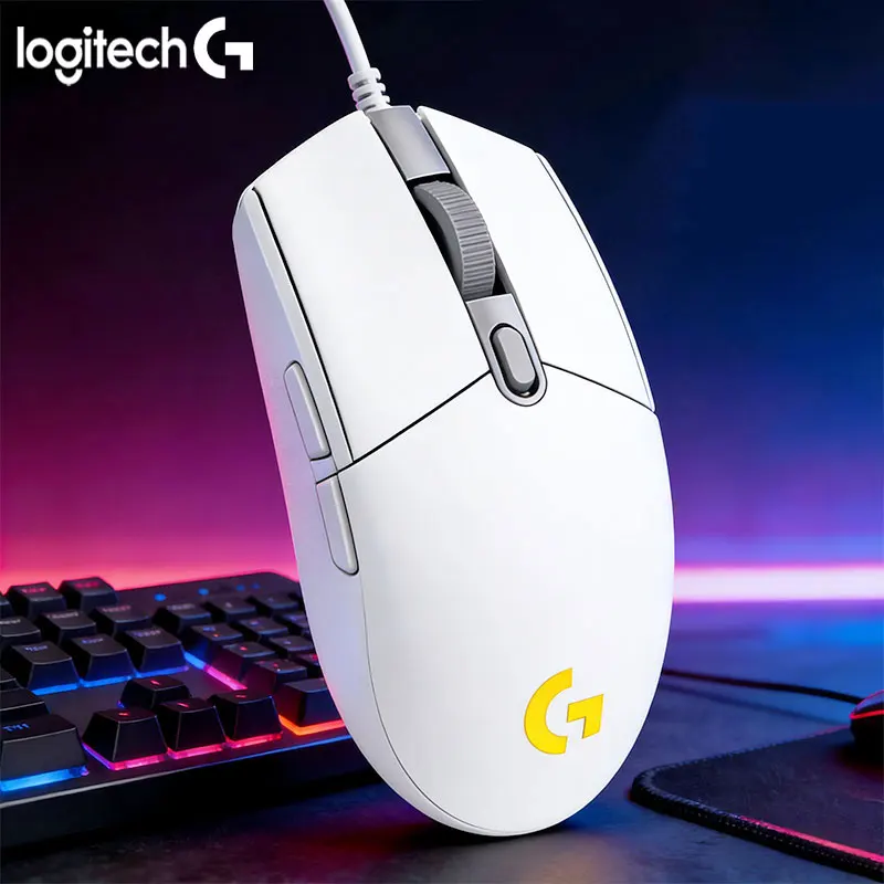 Logitech G102/G203 Keyboard e-sports office comfortable mouse - fits the palm, small and elegant in color design