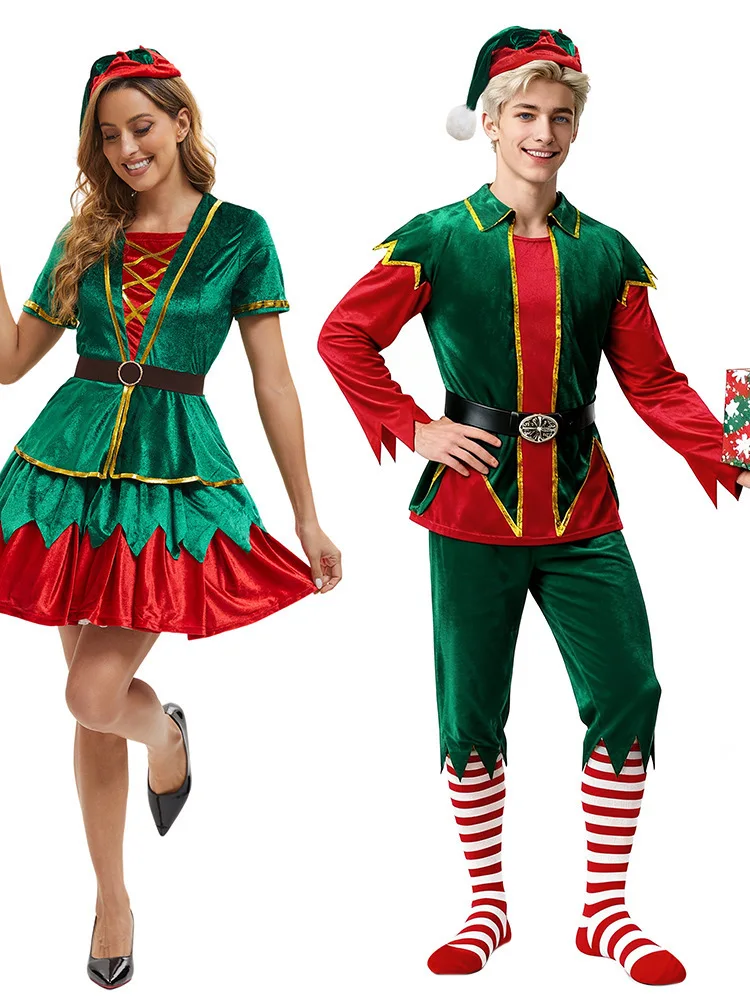 

Cisas Elf Couple Costume Set Festival Par Cosplay Role-plang Outfit Stage Performance Clothes Chinese Traditional Hanfu
