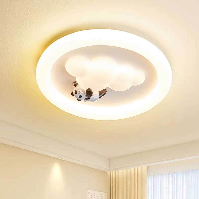 Cream Cloud Round LED Ceiling Lights Cartoon Decorative Children's Bedroom Living Room Kitchen Study Eye Protection Lamp Fixture