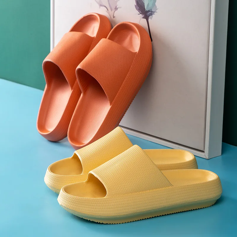 

Pillow Slippers Women 2023 Hot Sale EVA Slide Non-slip Quick Drying Shower Sides Bathroom Sandals