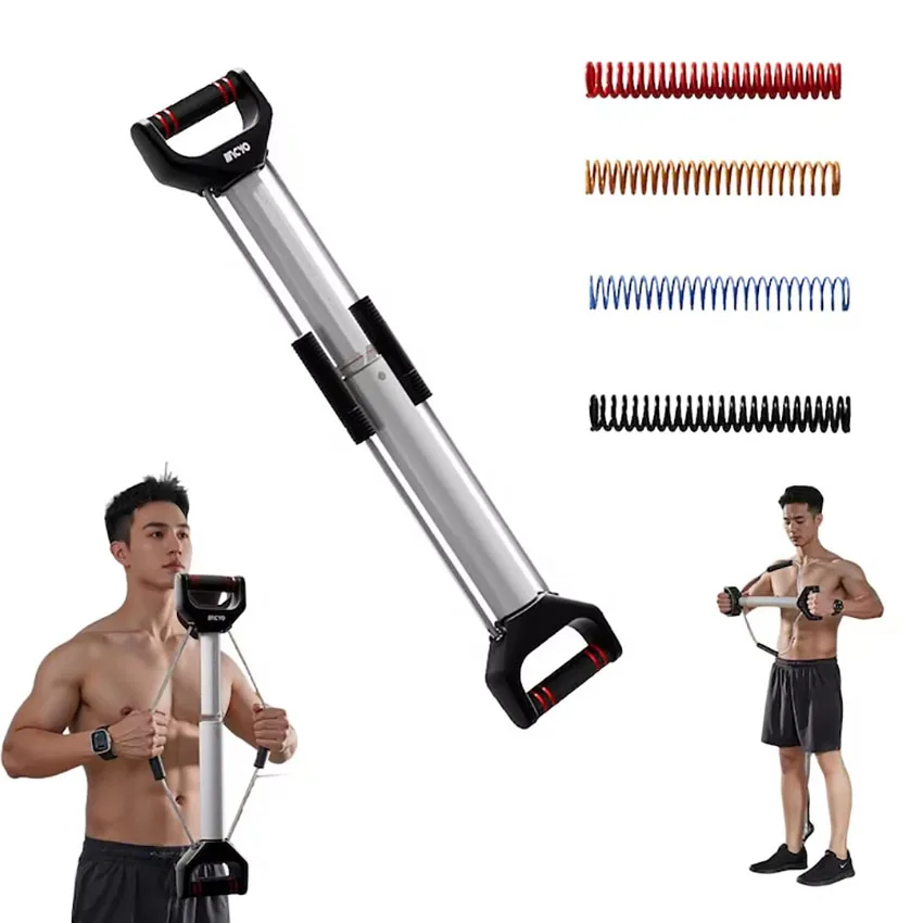 All-in-one Body Muscle Training Device Adjustable Spring Resistance Trainer Core for Home Gym Strength for Fitness Enthusiasts